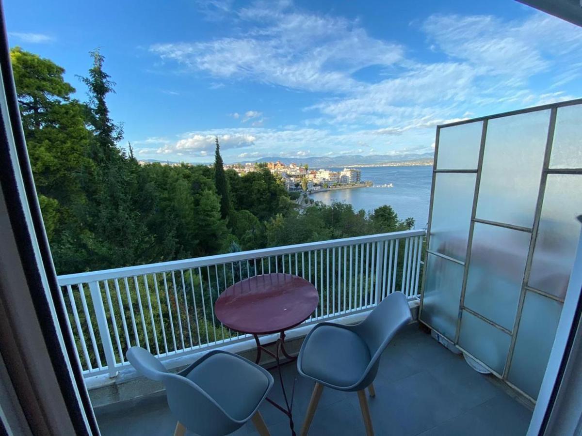 30M² Cosy Studio With Panoramic Sea View Chalkís 외부 사진