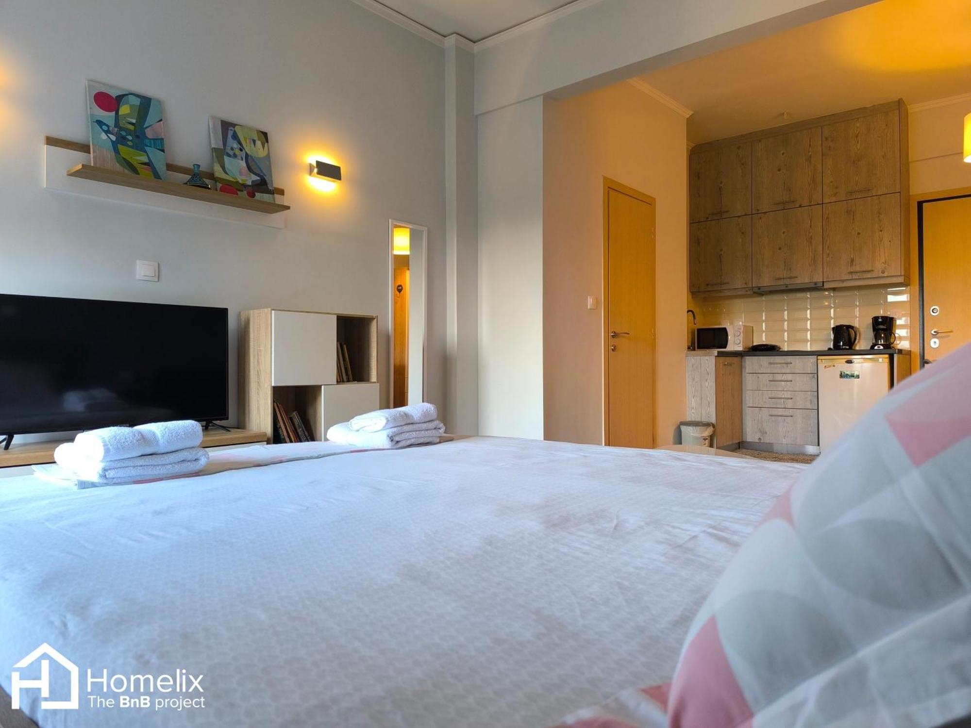 30M² Cosy Studio With Panoramic Sea View Chalkís 외부 사진