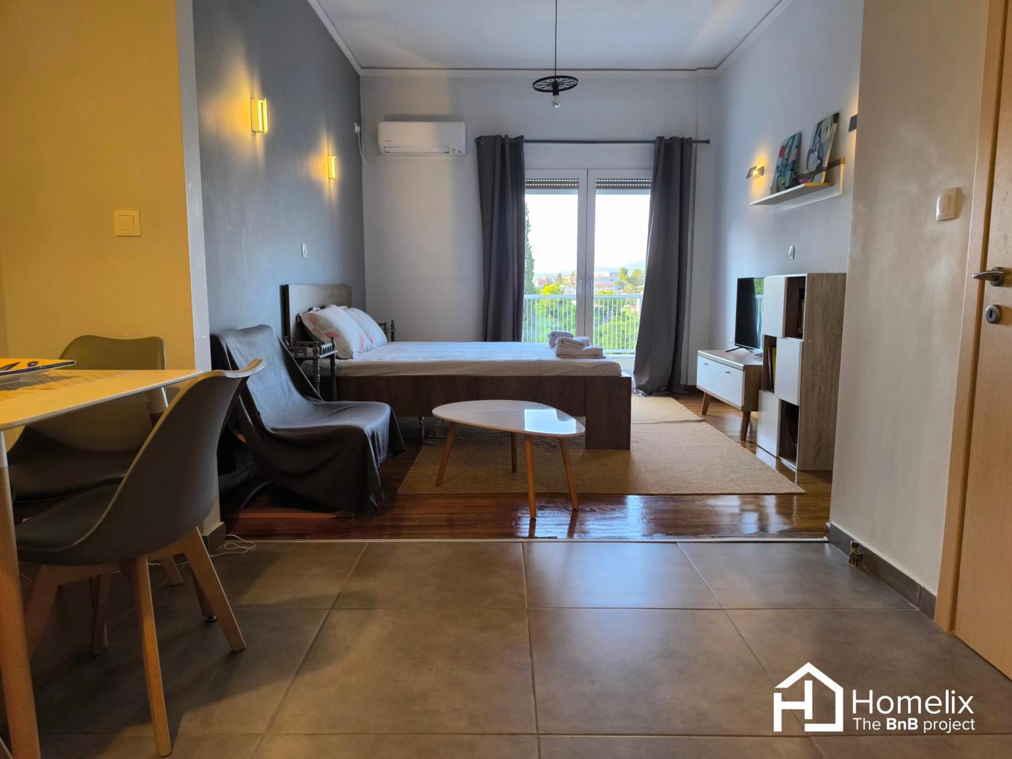 30M² Cosy Studio With Panoramic Sea View Chalkís 외부 사진
