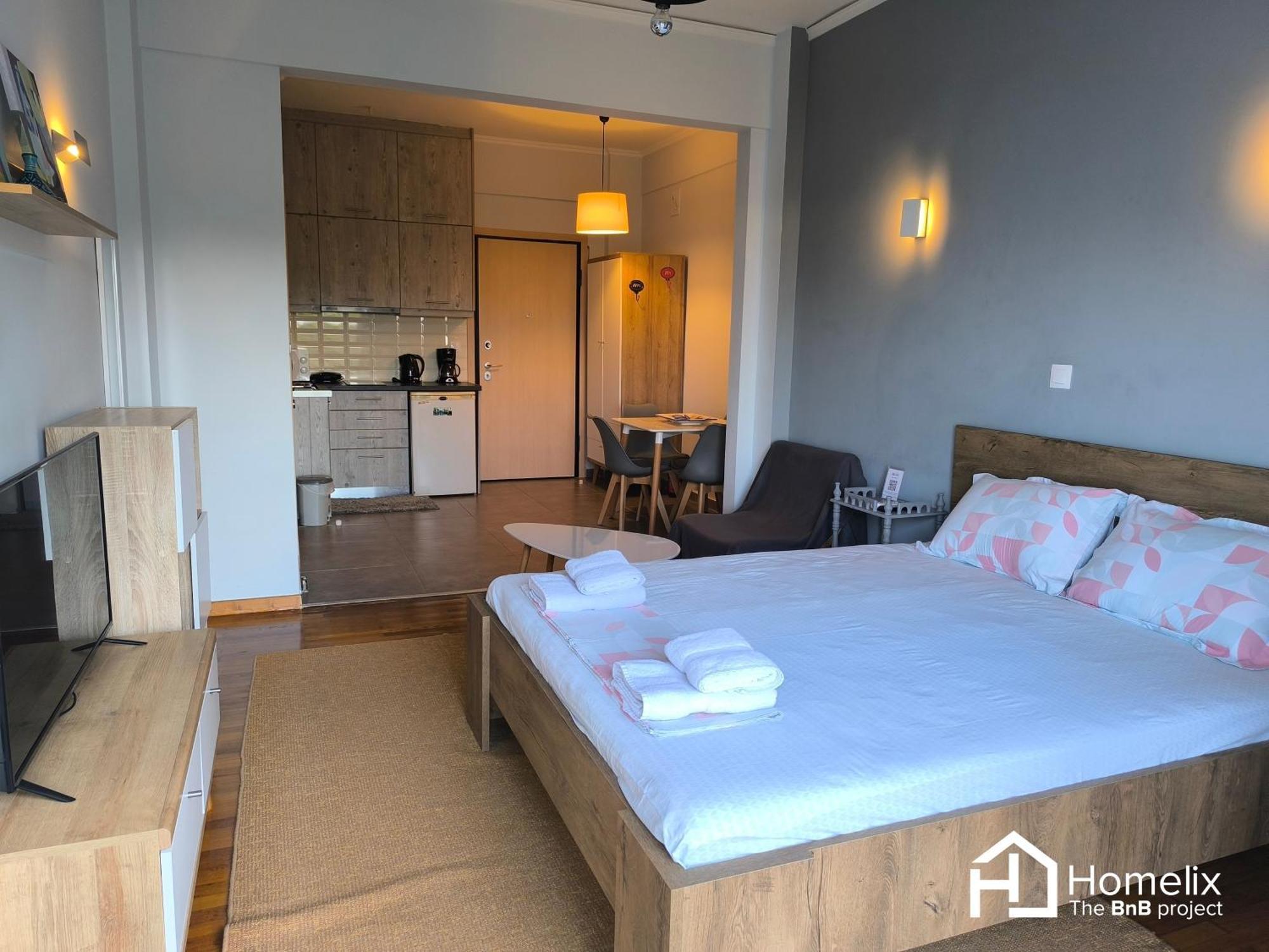 30M² Cosy Studio With Panoramic Sea View Chalkís 외부 사진