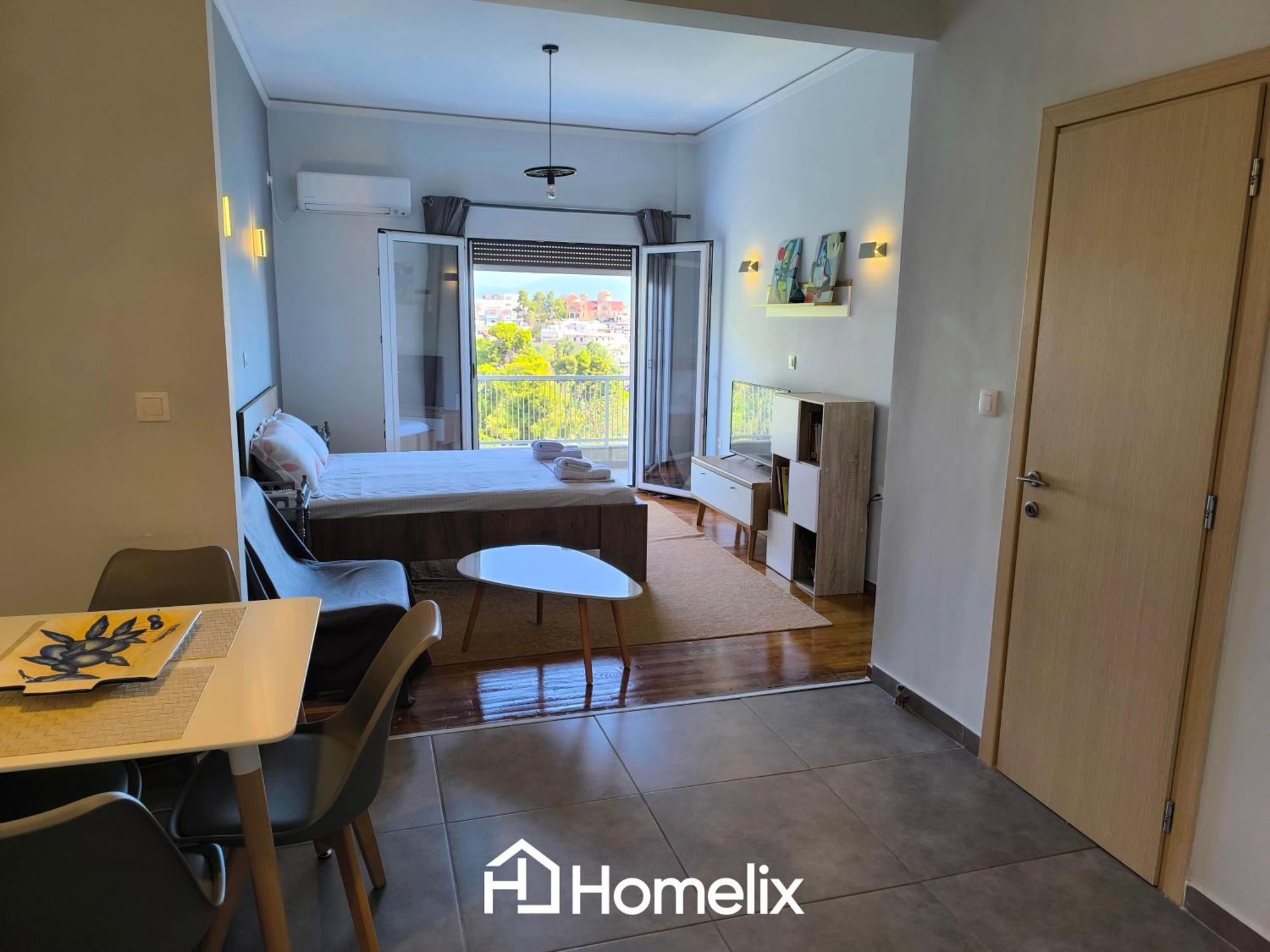 30M² Cosy Studio With Panoramic Sea View Chalkís 외부 사진