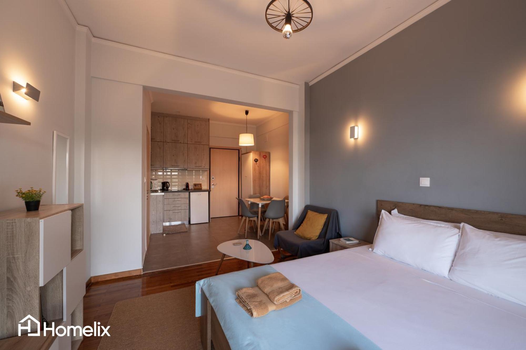 30M² Cosy Studio With Panoramic Sea View Chalkís 외부 사진