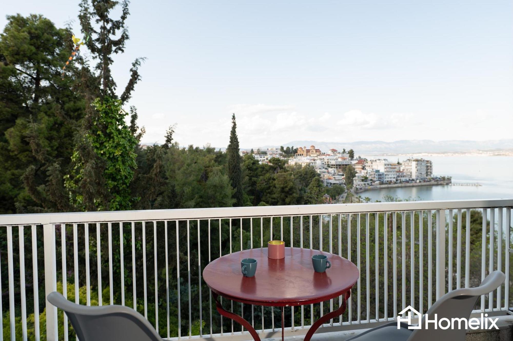 30M² Cosy Studio With Panoramic Sea View Chalkís 외부 사진